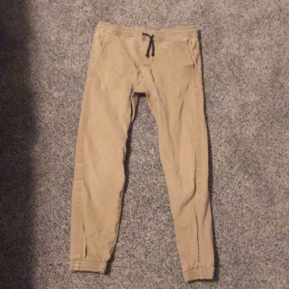 Joggers Pants Tan Gray Black Charles and a Half
